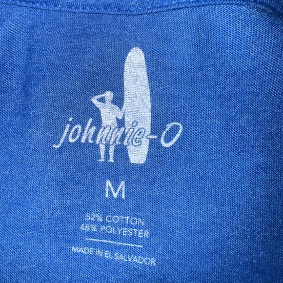 Johnnie-O long sleeved blue space dyed T-shirt medium - Picture 5 of 6
